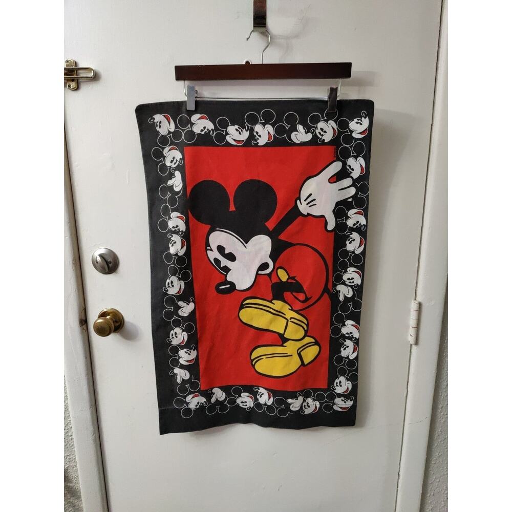 Disney Mickey Mouse Pillow Case Double Sided VTG 90s Kidcore Nostalgia Graphic